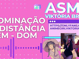 Dominação à distância FEM - DOM asmr viktória brazil